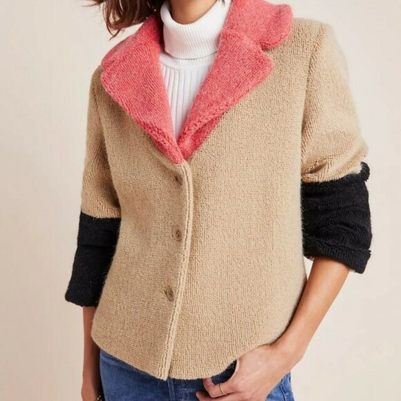Luciana Colorblocked Teddy Jacket - Picture 1 of 8